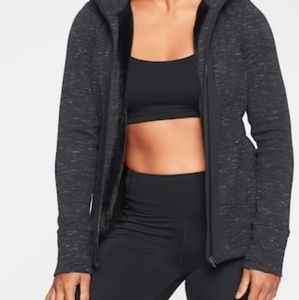 Athleta Victory Hoodie Black Multi Size Small